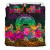 American Samoa Polynesian Bedding Set - Turtle Plumeria (Green)4