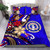 Northern Mariana Bedding Set - Tribal Flower With Special Turtles Blue Color 2