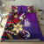 Polynesian Hawaii Bedding Set - Blue Turtle Hibiscus Flower Frame Vintage 5