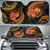 Federated States of Micronesia Auto Sun Shades - Gold Plumeria
