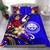 Federated States Of Micronesia Bedding Set - Tribal Flower With Special Turtles Blue Color 2 Federated States Of Micronesia Bedding Set - Tribal Flower With Special Turtles Blue Color 2