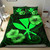 Polynesian Hawaii Duvet Cover Set - Hibiscus Green 1