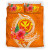 Palau Polynesian Bedding Set - Tribal Flower With Special Turtles Blue Color4