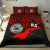 Polynesian Bedding Set - Hawaii Duvet Cover Red Kanaka Maoli Hibiscus Plumeria Coconut 5