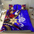 New Caledonia Bedding Set - Tribal Flower With Special Turtles Blue Color 1