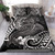 American Samoa Bedding Set - White Shark Polynesian Tattoo 1