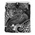 American Samoa Bedding Set - White Shark Polynesian Tattoo 3