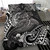 American Samoa Polynesian Duvet Cover Set - American Samoa Flag With Polynesian Tattoo 6