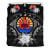 Tahiti Duvet Cover Set - Tahiti Flag & Gray Hibiscus 2