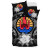 Tahiti Duvet Cover Set - Tahiti Flag & Gray Hibiscus 3