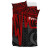 Pohnpei Bedding Set - Pohnpei Seal In Heartbeat Patterns Style (Red) 3
