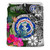Northern Mariana Islands Bedding Set - Turtle Plumeria Banana Leaf 3