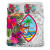 Guam Bedding Set - Hibiscus Polynesian Pattern White Version 3