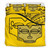Marquesas Islands Duvet Cover Set - Tiki Face Pattern Yellow 1