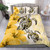 Fiji Bedding Set - Humpback Whale With Tropical Flowers (Yellow) 5