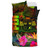 Fiji Polynesian Bedding Set - Hibiscus And Banana Leaves 2