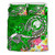 Pohnpei Custom Personalised Bedding Set - Turtle Plumeria (Green) 3