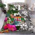 Fiji Custom Personalised Bedding Set White - Turtle Plumeria Banana Leaf Crest 1