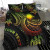 Federated States Of Micronesia Custom Personalised Bedding Set - Humpback Whale With Tropical Flowers (Blue) 6