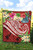 Kosrae Polynesian Premium Quilt - Summer Plumeria (Red) 4