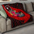 Chuuk Premium Quilt - Polynesian Hook And Hibiscus (Red) 1