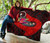 Chuuk Premium Quilt - Polynesian Hook And Hibiscus (Red) 8