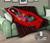 Chuuk Premium Quilt - Polynesian Hook And Hibiscus (Red) 10