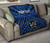 Fiji Personalised Premium Quilt - Fiji Seal With Polynesian Tattoo Style ( Blue) 4