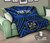 Fiji Personalised Premium Quilt - Fiji Seal With Polynesian Tattoo Style ( Blue) 5