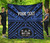 Fiji Personalised Premium Quilt - Fiji Seal With Polynesian Tattoo Style ( Blue) 6