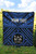 Fiji Personalised Premium Quilt - Fiji Seal With Polynesian Tattoo Style ( Blue) 8