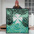 Wallis and Futuna Premium Quilt - Vintage Floral Pattern Green Color 3