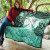Wallis and Futuna Premium Quilt - Vintage Floral Pattern Green Color 7