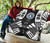 Northern Mariana Islands Premium Quilt - Northern Mariana Islands Seal Polynesian White Tattoo (Black) 7