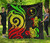 Chuuk Micronesian Premium Quilt - Reggae Tentacle Turtle 1
