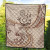 Cook Islands Premium Quilt - Hibiscus Flowers Vintage Style 10