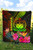 Samoa Polynesian Premium Quilt -  Hibiscus and Banana Leaves 5