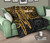 Tahiti Personalised Premium Quilt - Tahiti Seal In Heartbeat Patterns Style (Gold) 10
