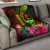 Guam Polynesian Premium Quilt -  Hibiscus and Banana Leaves 1