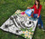 YAP Polynesian Premium Quilt - Summer Plumeria (White) 7