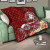 Fiji Premium Quilt  - Turtle Plumeria (Red) 5