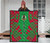Vanuatu Premium Quilt - Vanuatu Coat Of Arms Polynesian Red Tattoo (Green) 3