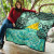 Tokelau Premium Quilt - Vintage Floral Pattern Green Color 7