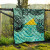Tokelau Premium Quilt - Vintage Floral Pattern Green Color 8