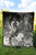 Vanuatu Custom Personalised Premium Quilt - Humpback Whale with Tropical Flowers (White) 4