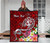 Tonga Custom Personalised Premium Quilt - Turtle Plumeria (Red) 3