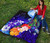 Tahiti Custom Personalised Premium Quilt - Humpback Whale with Tropical Flowers (Blue) 6