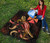 Wallis And Futuna Polynesian Premium Quilt - Turtle With Blooming Hibiscus Gold 7