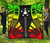 Austral Islands Premium Quilt - Austral Islands Flag Polynesian Reggae Tattoo (Black) 1