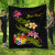 Tonga Polynesian Custom Personalised Quilt - Plumeria Tribal 1